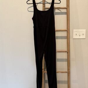 Shein Maternity Black Ribbed Jumpsuit‎ Women’s S